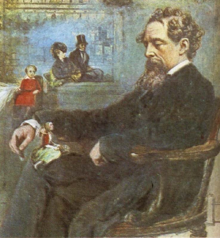 unknow artist Dickens-s Dream oil painting image